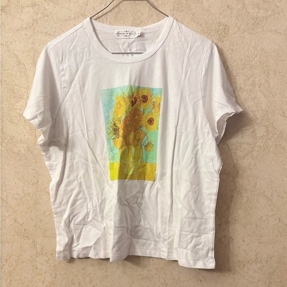 State of Mine Graphic Baby Tee White T-Shirt - Picture 2 of 9